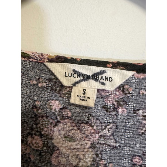Lucky Brand Tops - Lucky Brand Long Sleeve Blouse with flowers Size S